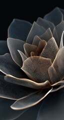 Obraz premium Close-up of a stylized, digital flower