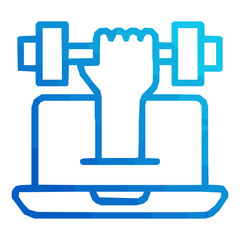 Home GYM fitness icon- fitness and  bodybuilding vector.