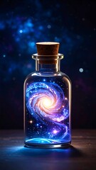 Galaxy in a bottle