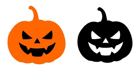 halloween pumpkin illustration or icon
