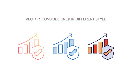 Growth icon design with white background stock illustration