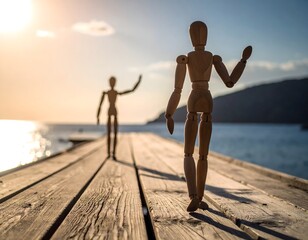 Fototapeta premium 出会いと待ち合わせの物語