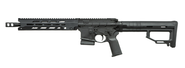 Black AR-15 Style Rifle
