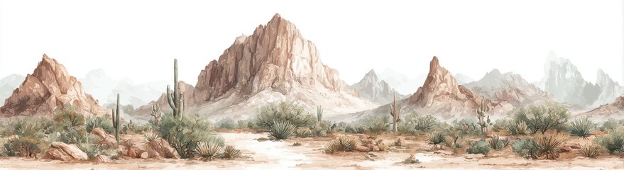 Desert mountain landscape
