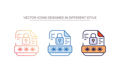 File Protection icon design with white background stock illustration