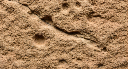 Closeup Texture of a Light Brown Stone Surface