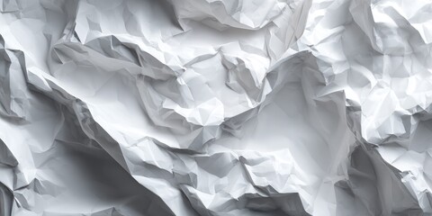 Obraz premium Crumpled white paper texture (1)