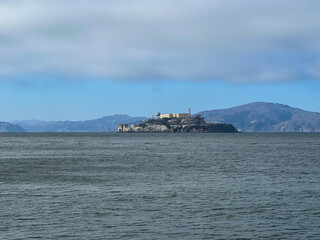 Alcatraz Island and Former Federal Prison in San Francisco Bay