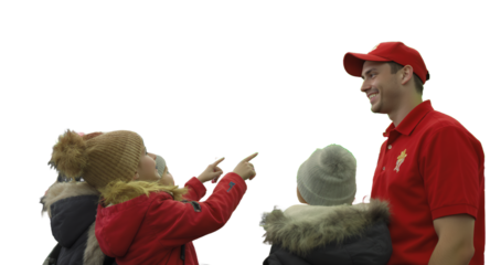 Children Ordering Fast Food at a Counter