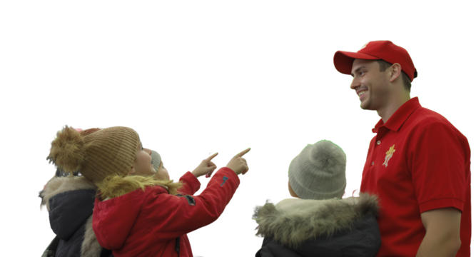 Children Ordering Fast Food at a Counter