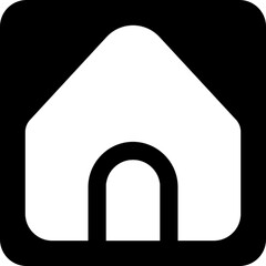 Modern home icon for house and main page