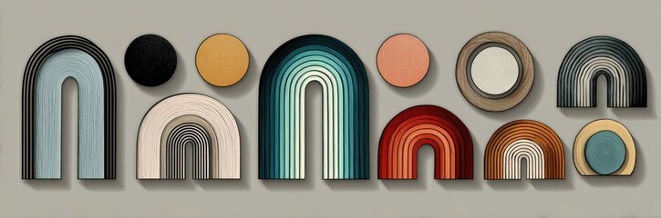 Obraz premium Abstract Arch Wall Art