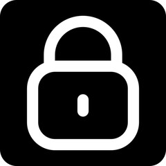 Padlock icon for security and protection