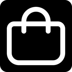 Shopping bag icon for retail and purchases
