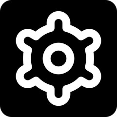 Gear settings icon for configuration options
