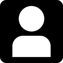 Modern user icon for profile pictures