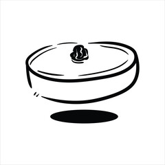 Lineart Nian Gao Vector Illustration Minimalist Lineart Style