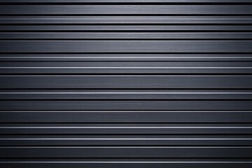 Obraz premium Dark gray horizontal ribbed surface texture.