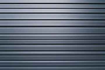 Obraz premium Gray metal siding with horizontal lines.