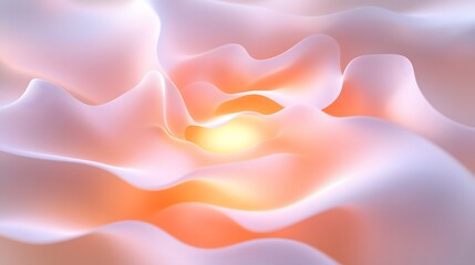 Fototapeta premium Abstract Pastel Waves Soft Flowing Background