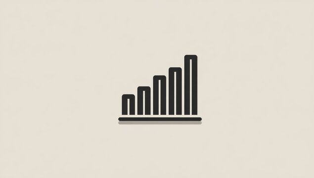 Simple black line graph, ascending, on light background