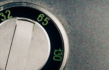 Vintage camera elements close-up