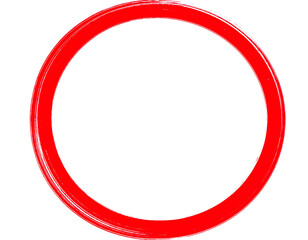 red Circle, illustration, rough, sketch, isolated, white, background, simple, shape, design, outline, hand-drawn, art, geometry, abstract, minimal, textured, monochrome, creative, graphic, concept, sy