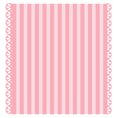 pink stripes with lace border in Mediterranean and Mexican style seamless pattern. for autumn and festival print design for wallpapers, wrappings, textile and business