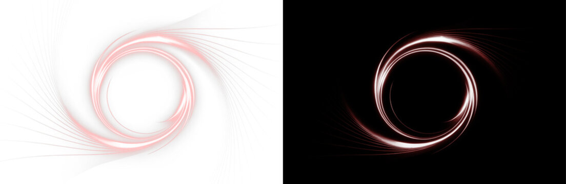 Red, frame, png, circle, motion, light — abstract PNG with round green-blue vortex and dynamic flow. Transparent PNG Overlay for space, motion, texture, or wallpaper design visuals.