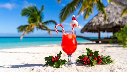 Christmas Tropical Beach Cocktail