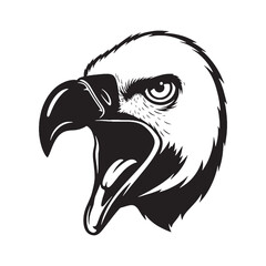 Versatile Vulture Silhouette – Vulture Vector High Resolution for Large Prints – Vulture Illustration – Bird Silhouette – Silhouette of Vulture


