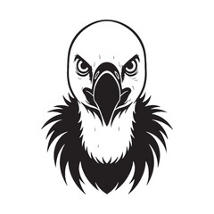 Striking Vulture Silhouette – Vulture Vector Exclusive Style for Branding – Vulture Illustration – Bird Silhouette – Silhouette of Vulture


