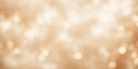 Golden bokeh background featuring blurry glowing circles, creating an abstract and elegant atmosphere suitable for festive or celebratory themes, conveying warmth, celebration, and sophistication