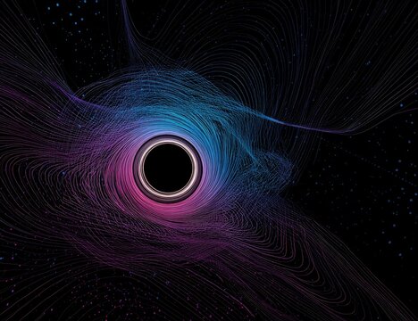 Abstract cosmic vortex - Powered by Adobe