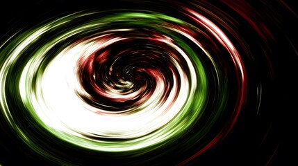 Abstract Swirling Vortex Red Green White Artistic Background