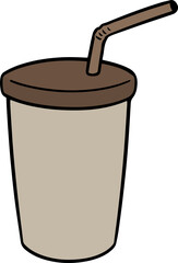 Illustration of beverage cup
