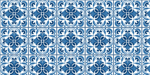 vector illustration of mosaic tile pattern with seamless effect