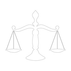 Desenho Justica, weighing balance