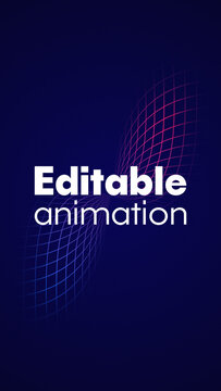 Text Animation with Flowing Grid Background