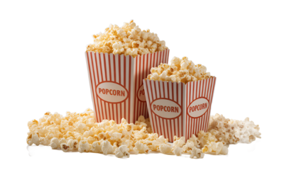 Popped Kernels and Striped Containers A Snacking Delight