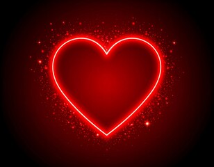 Red heart graphic design