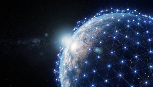 3D global network connections