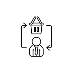 Icon a b2c, isolated against a clean background.