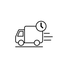 Icon a delivery, isolated against a clean background.