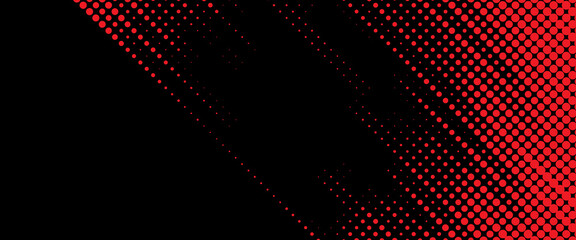 An abstract red and black halftone streak background image.