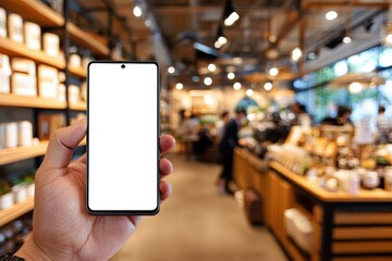 Phone Screen Mockup in Store