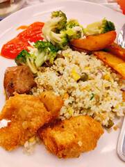 Balanced and Delicious Fried Rice Plate
