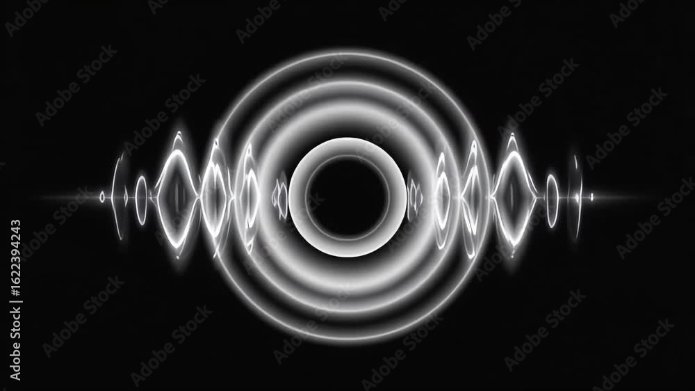 Leinwandbilder hypnotic concentric circles pulsating rhythmically creating captivating abstract visuals