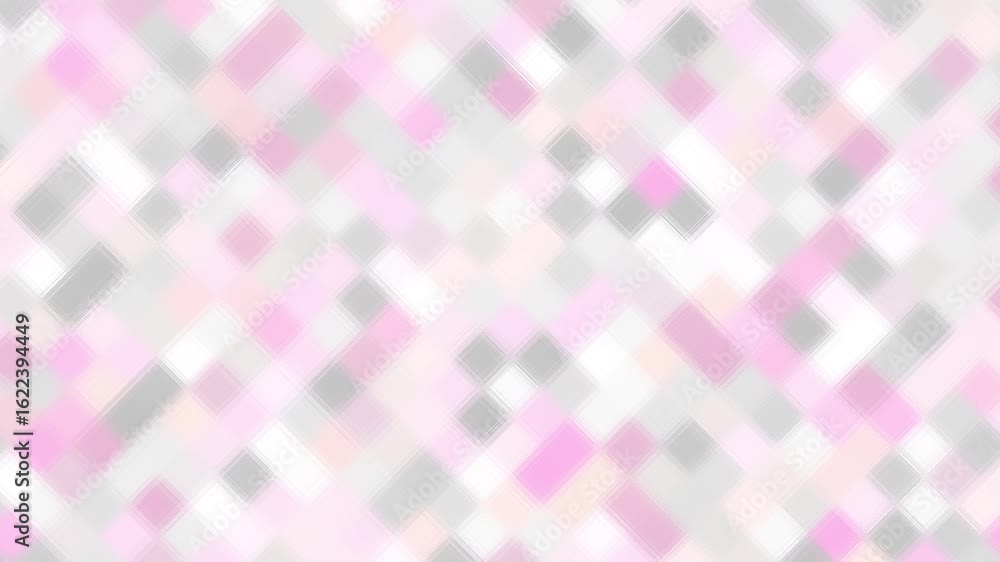 Poster pink subtle smooth soft white pink background animation of square rectangle fractal mosaic low poly 
