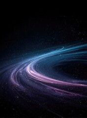Fototapeta premium Cosmic swirl of light trails in deep space